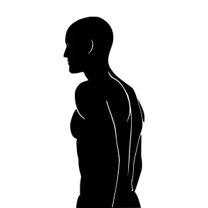 Silhouette Human Figure Side View