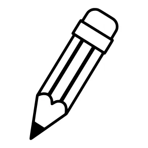 Black Pencil Sketch Icon