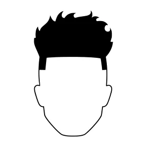 Silhouette Head Profile - Minimalist Vector Illustration