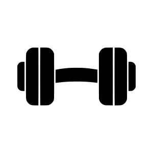 Dumbbell Icon - Fitness Graphic