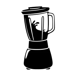 Silhouette Blender - Minimalist Kitchen Illustration