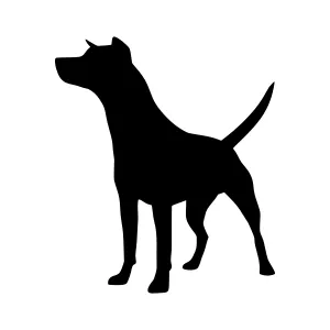 Silhouette Dog - Black Animal Vector Graphic