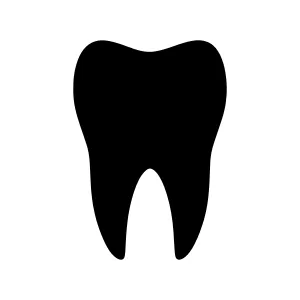 Tooth Icon - Simple Dental Vector Illustration