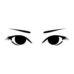 Black Eye Illustration - Minimalist Graphic