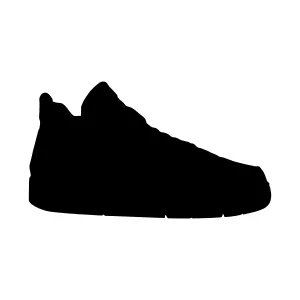 Silhouette Sneaker - Minimalist Shoe Vector