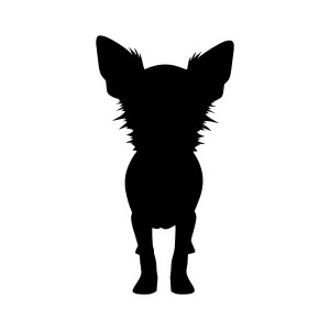 Chihuahua Silhouette Vector Graphic
