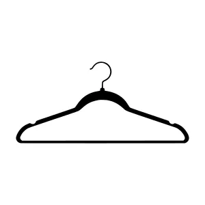 Black Hanger Silhouette - Minimalist Design