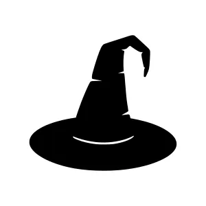 Black Witch Hat Silhouette