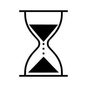 Hourglass Icon - Time Concept Vector