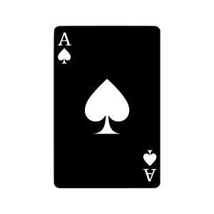 Ace of Spades Card - Minimalist Design