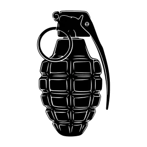 Black Grenade Illustration - Vector Graphic
