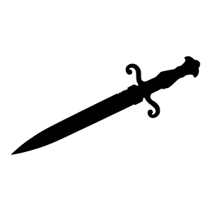 Silhouette Sword - Minimalist Design