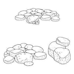 Sketch Stones - Pebble Collection Illustration