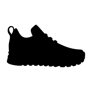 Silhouette Shoe Vector Graphic