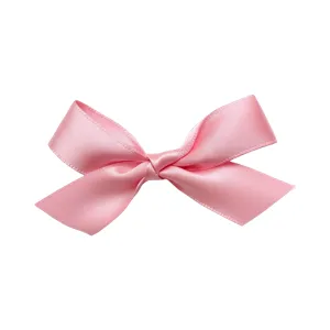 Pink Satin Ribbon Bow - Elegant Design