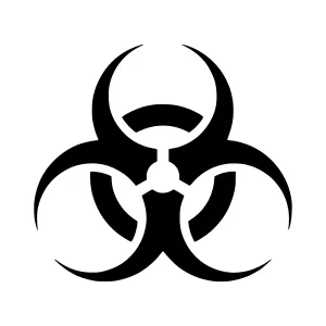 Biohazard Symbol - Vector Graphic