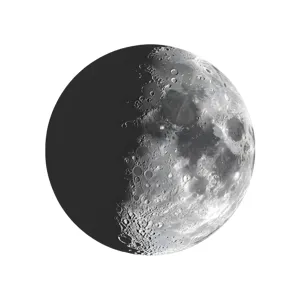 Moon Phase - Half Moon Silhouette