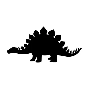 Stegosaurus Silhouette Vector Illustration