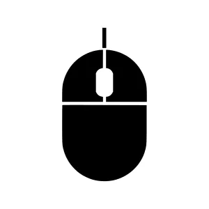 Simple Mouse Icon - Vector Illustration