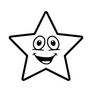 Cute Cartoon Star Vector Illustration