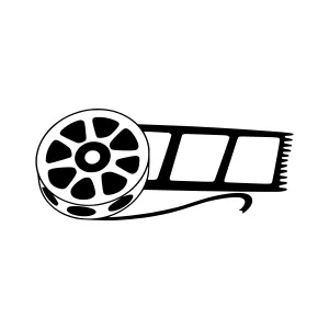 Film Reel Icon - Vintage Movie Film Graphic
