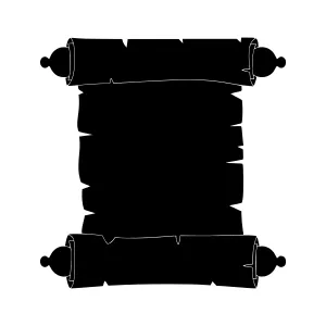Black Scroll Vector Illustration