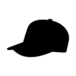 Silhouette Baseball Cap - Black Outline