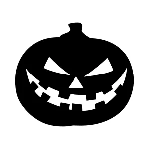Black Jack O’ Lantern Silhouette
