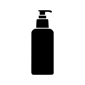 Black Liquid Soap Pump Bottle Icon