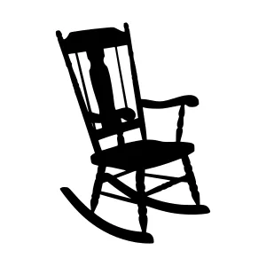 Silhouette Rocking Chair - Simple Design