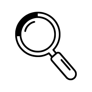 Magnifying Glass Icon - Vector Illustration