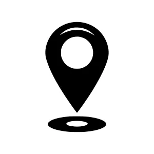 Black Pin Icon - Location Marker