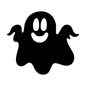 Cute Smiling Ghost Graphic