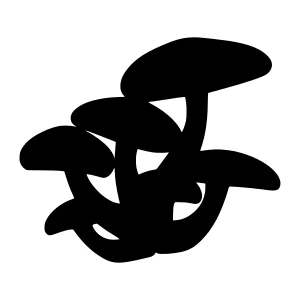 Abstract Black Silhouette Logo Design