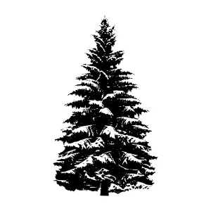 Black Tree Silhouette Outline Vector