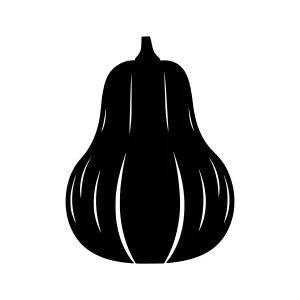 Black Silhouette Pumpkin Icon