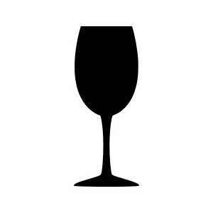 Wine Glass Silhouette Icon