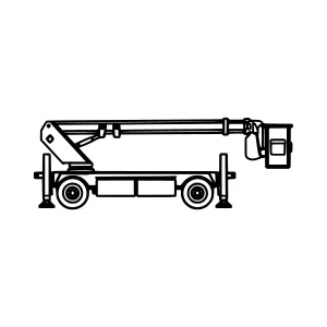 Crane Icon - Line Art Illustration