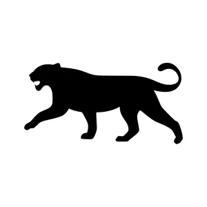 Black Panther Silhouette Vector Illustration
