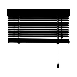 Black Blind Silhouette Vector Illustration