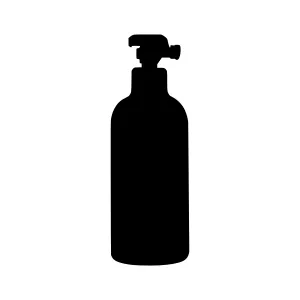 Spray Bottle Silhouette - Minimalist Design