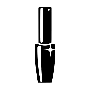 Black Mascara Tube Icon - Vector Illustration