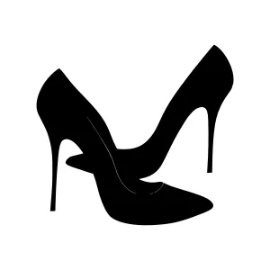 Black High Heel Shoe Silhouette