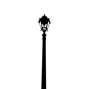 Black Street Lamp Silhouette