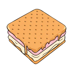 Cartoon Sandwich Illustration - Food Graphic