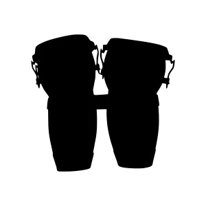 Black Cuatro Musical Instrument Silhouette