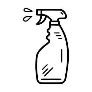 Spray Bottle Line Art Icon