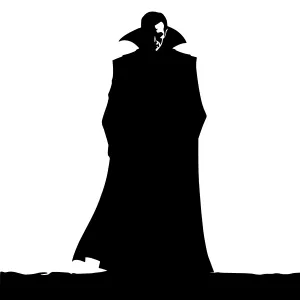 Silhouette Vampire Portrait - Gothic Style