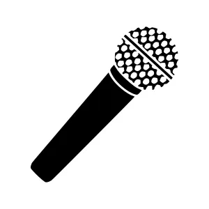 Microphone Icon - Simple Vector Illustration