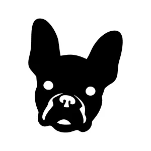 French Bulldog Silhouette Vector Illustration
